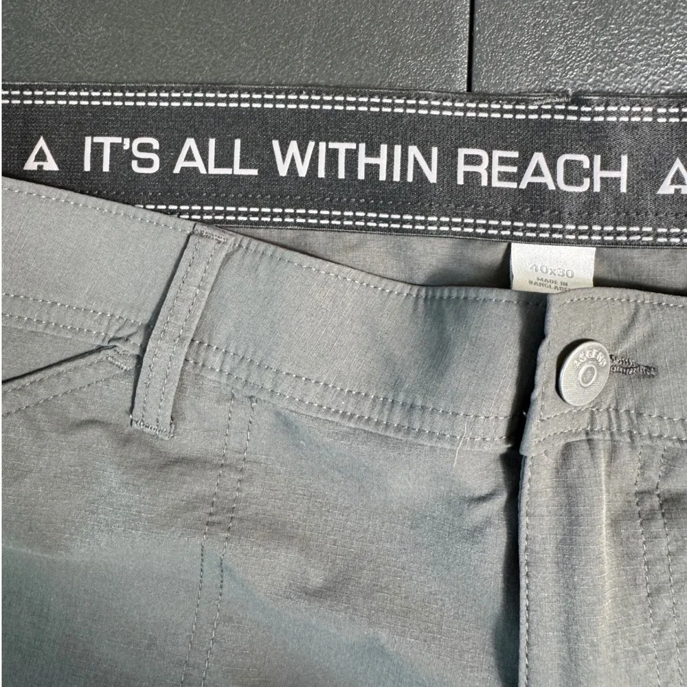 Ascend Mens 40x30 Gray Hiking Travel Outdoor Casual‎ Lightweight Pants